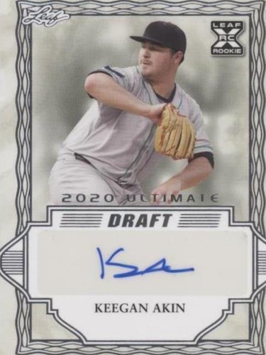 2020 Leaf Ultimate Draft - Keegan Akin #BA-KA1