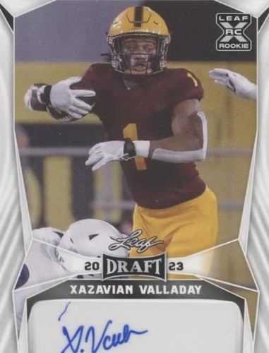 2023 Leaf Draft Xazavian Valladay #BA-XV1