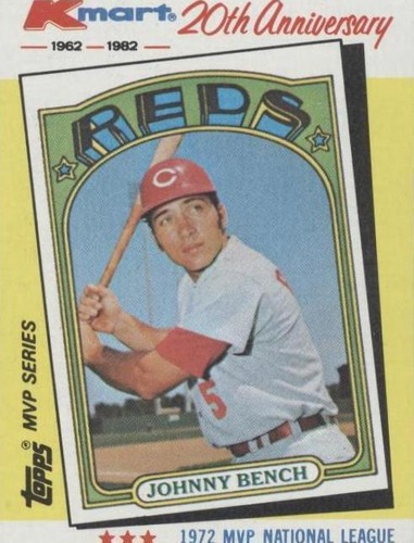 1982 Topps Kmart MVP Series - Johnny Bench #22