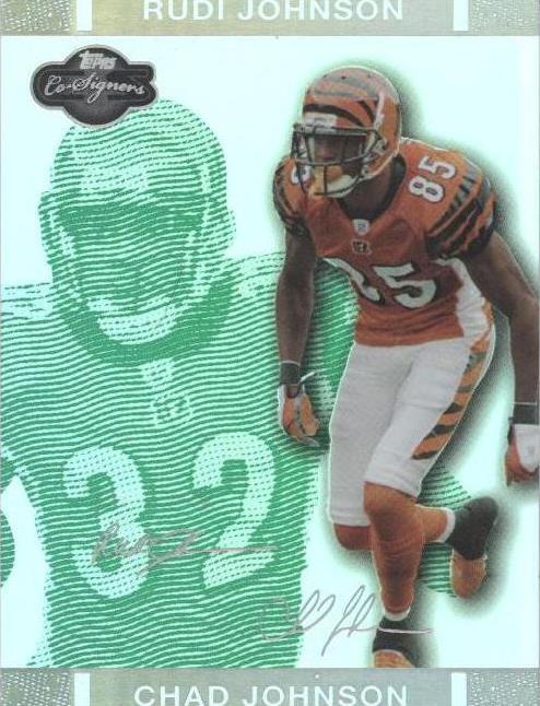 2007 Topps Co-Signers Chad Johnson Rudi Johnson #27