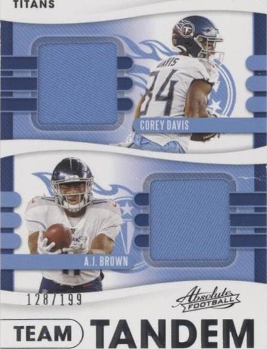 2020 Panini Absolute A.J. Brown Corey Davis #26