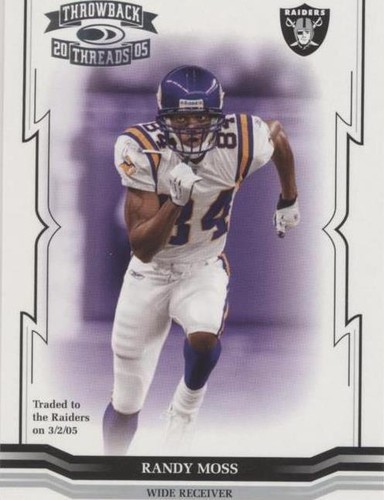 2005 Donruss Throwback Threads Randy Moss #107