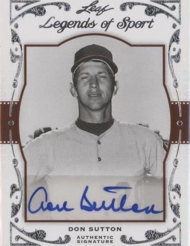 2011 Leaf Legends of Sport - Don Sutton #BA-24