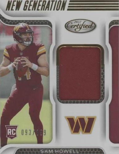 2022 Panini Certified Sam Howell #NGJ-SH
