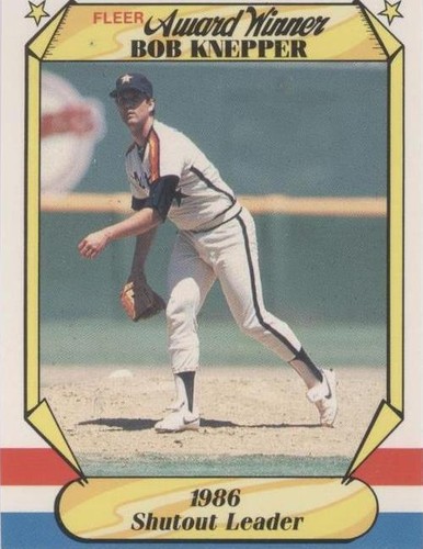 1987 Fleer Award Winners - Bob Knepper #20
