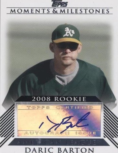 2008 Topps Moments & Milestones - Daric Barton #RA-DB
