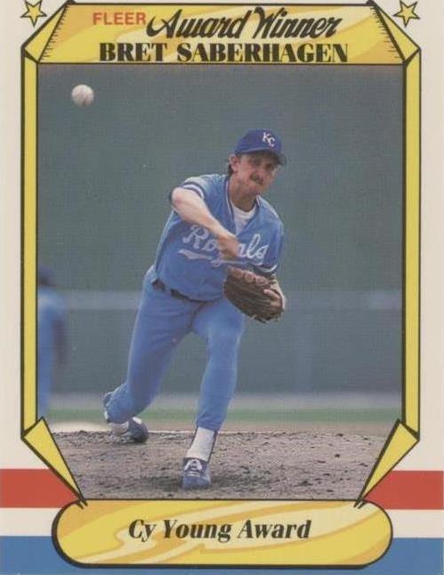 Ganadores del Premio Fleer 1987 - Bret Saberhagen #34