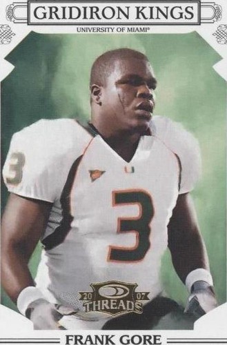 2007 Donruss Threads Frank Gore #CGK-4