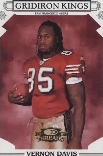 2007 Donruss Threads Vernon Davis #PGK-44