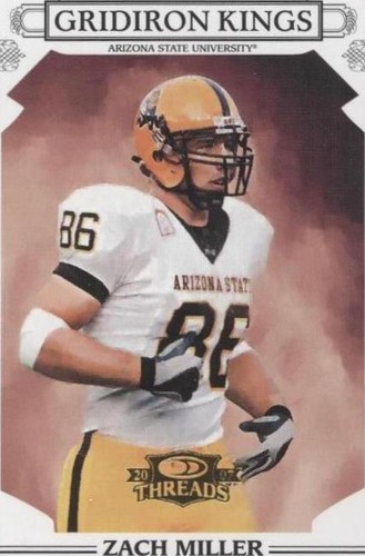 2007 Donruss Threads Zach Miller #CGK-21