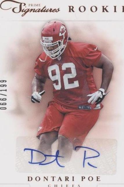 2012 Panini Prime Signatures Dontari Poe #190