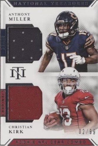 2018 Panini National Treasures Anthony Miller Christian Kirk #GCM-1