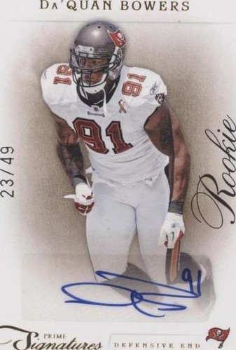 2011 Panini Prime Signatures Da'Quan Bowers #187