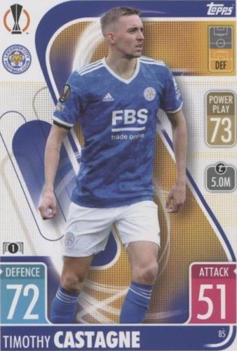 2021-22 Topps Match Attax UCL Timothy Castagne #85
