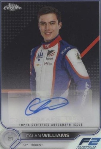 2022 Topps Chrome Formula 1 - Calan Williams #CAC-CW