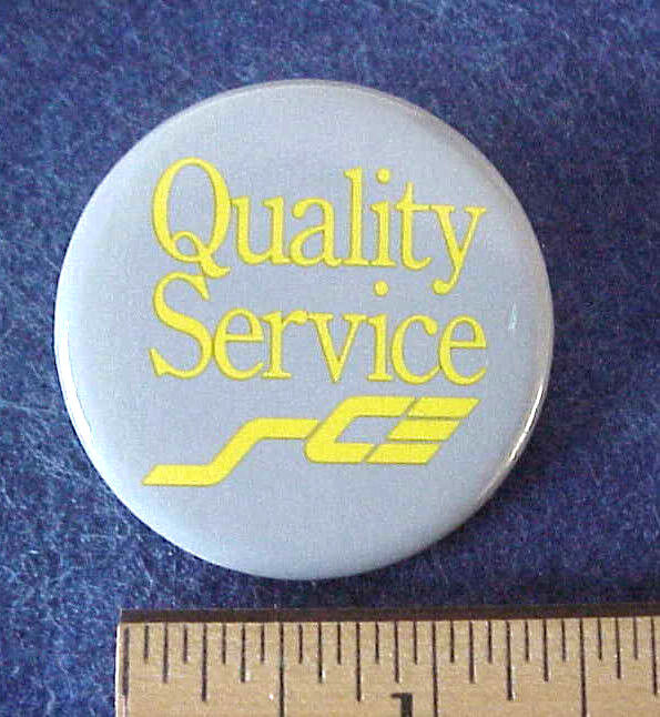 SOUTHERN CALIFORNIA EDISON SCE QUALITY SERVICE EMPLOYEE Clip On PIN