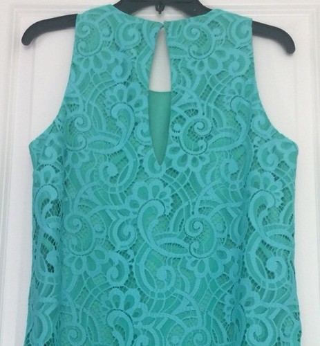 Lilly Pultzer Polyester/nylon  Lining Baby Blue Women’s Dress Sz 14 Euc