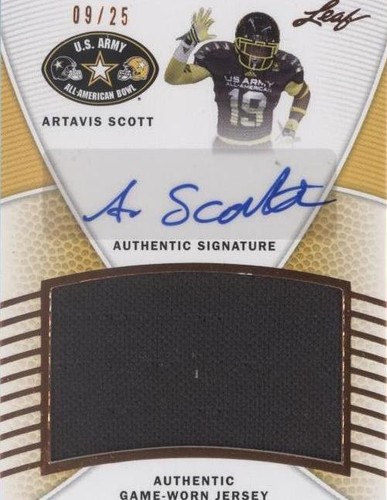 2014 Leaf U.S. Army All-American Bowl Artavis Scott #JA-AS1