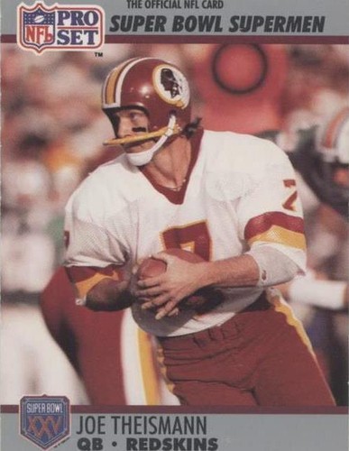 1990 Pro Set Super Bowl XXV Silver Anniversary Joe Theismann #133