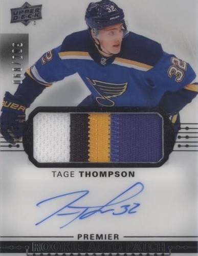 2017-18 Upper Deck Premier - Tage Thompson #AR-TT