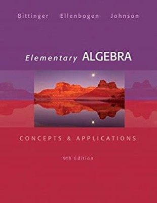 Elementary Algebra : Concepts and Applications Hardcover