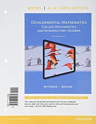 Developmental Mathematics, Books a la Carte Edition Ringbound
