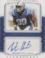 2019 Panini National Treasures Justin Houston #S-JH