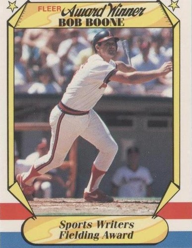 1987 Fleer Award Winners - Bob Boone #4