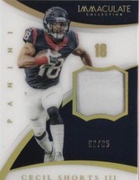 2015 Panini Immaculate Collection Cecil Shorts #83