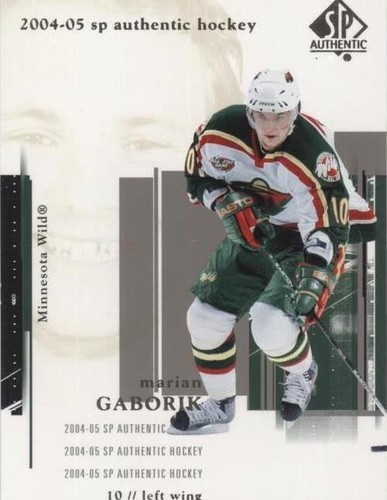 2004-05 SP Authentic - Marian Gaborik #44