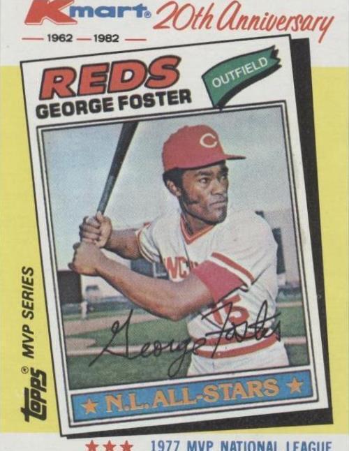 Topps Kmart 1982 serie MVP - George Foster #32