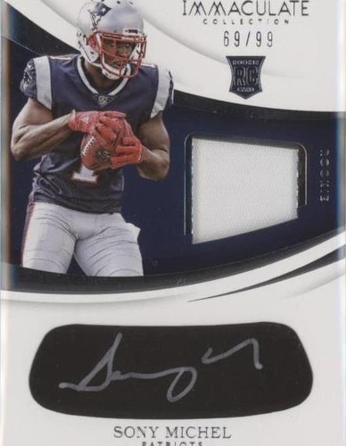 2018 Panini Immaculate Collection Sony Michel #EB-SM