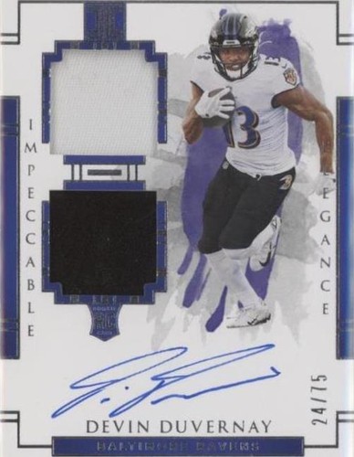 2020 Panini Impeccable Devin Duvernay #130