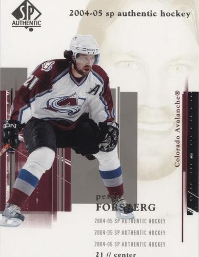 2004-05 SP Authentic - Peter Forsberg #23