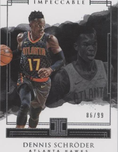 2017-18 Panini Impeccable - Dennis Schroder #23