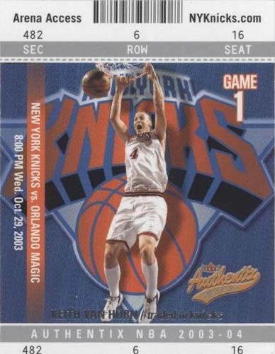 2003-04 Fleer Authentix - Keith Van Horn #83