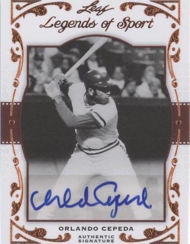 2011 Leaf Legends of Sport - Orlando Cepeda #BA-59