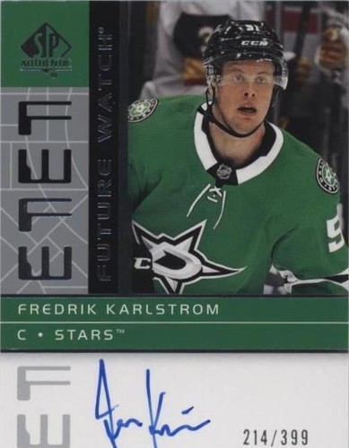2022-23 SP Authentic - Fredrik Karlstrom #RFWA2-FK