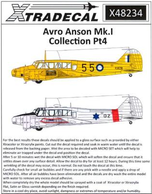 Xtra Decals 1/48 AVRO ANSON Mk.I COLLECTION Part 4
