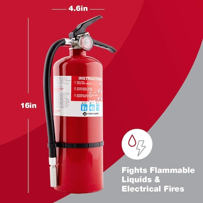 Fire Extinguisher 5 lb. 2-Pack , Home, Rechargeable, 2-A:10-B:C, First Alert NEW