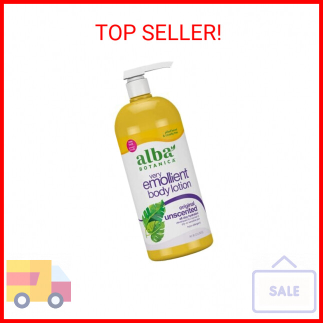 Alba Botanica Very Emollient Body Lotion, Unscented Original