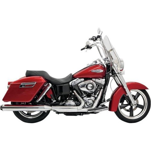 Bassani Pro-Street Turn Out Exhaust Chrome Harley FXBB/FXLR/FXFB