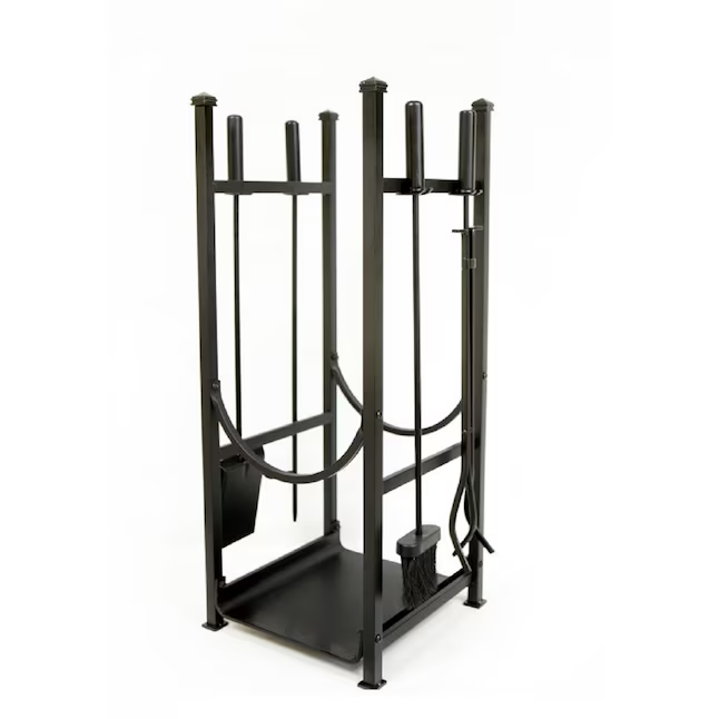 Style Selections Log Rack with Fireplace Tool Set #781476 UPC 093432158500