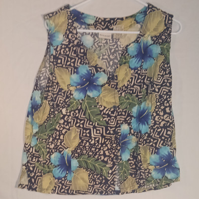 White Stag Floral Tank Size Large