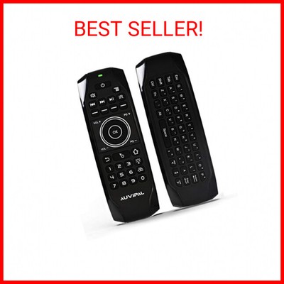 AuviPal G9 Backlit 2.4GHz Wireless Air Mouse Remote with QWERTY Keyboard, 5 Prog