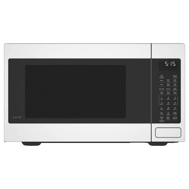 Cafe Scan-to-Cook 1.5-cu ft 1000-Watt Countertop Convection Microwave Matte Whit