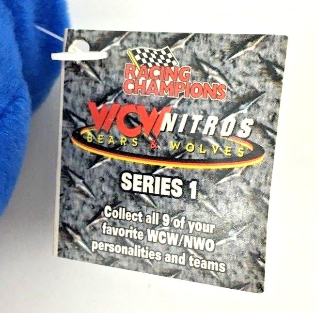 1999 WCW NWO Nitro Four Horsemen Beanie Baby Plush Blue Bear Series 1