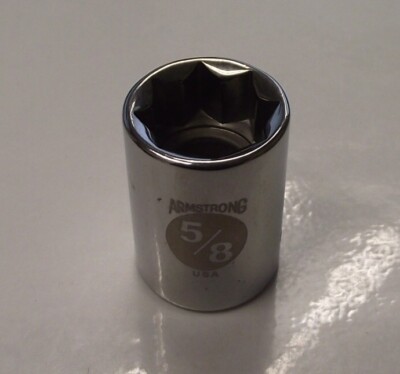 Armstrong 12-420 1/2'' Drive 5/8'' Socket 8pt. USA