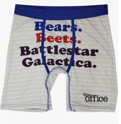 Wear Your Life by PSD Mens Boxer Briefs Bears Beets The Office sz SMALL , NEW