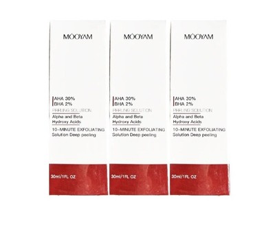 Mooyam AHA 30% BHA 2% Peeling Solution Exfoliating Glow Face Serum 90ml
